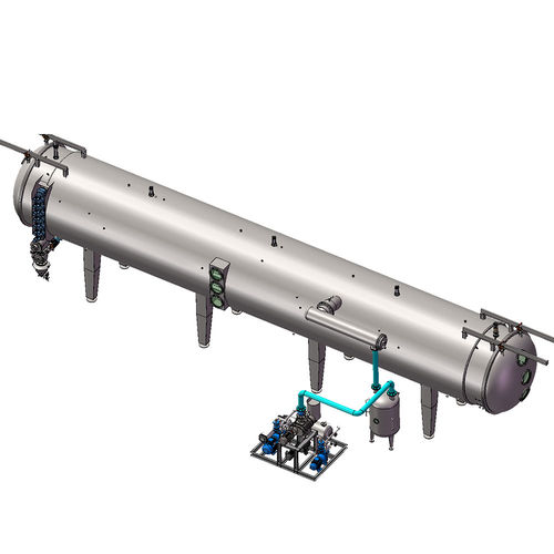 Sécheur sous vide - Wenzhou Jinbang Light Ind Machinery Co., Ltd - à vapeur surchauffée / continu / pour l'industrie agroalimentaire