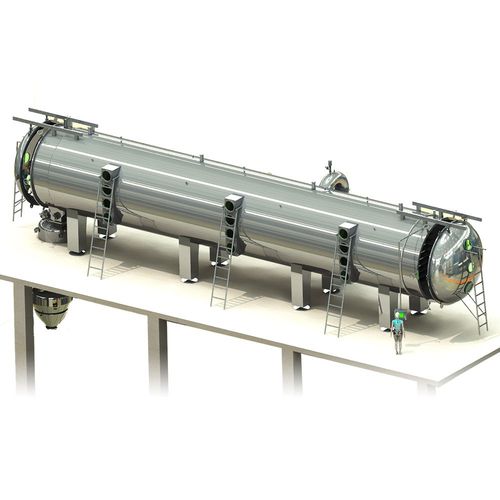 Sécheur sous vide - Wenzhou Jinbang Light Ind Machinery Co., Ltd - continu / pour l'industrie agroalimentaire / pour l'industrie pharmaceutique