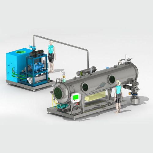Sécheur sous vide - Wenzhou Jinbang Light Ind Machinery Co., Ltd - à vapeur surchauffée / continu / pour l'industrie agroalimentaire