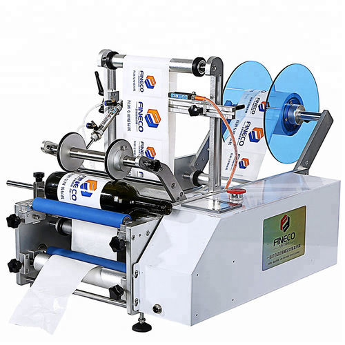 Système d'étiquetage contrôlé par PLC - FK603 - Guangdong Fineco Machinery Group Co., Ltd - semi-automatique / pour bouteilles / pour application sur le dessous