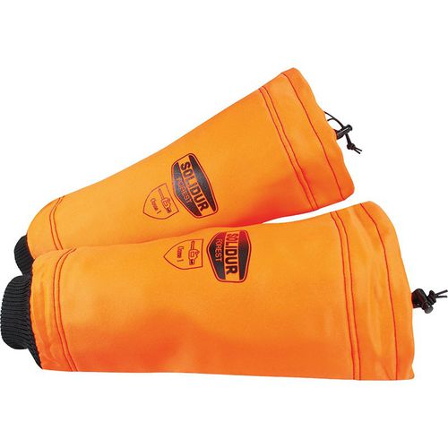 Manchette de protection de travail - Authentic - Solidur - anticoupure / haute visibilité / en polyester