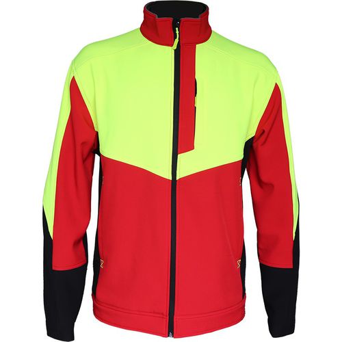 Veste de travail - ODON - Solidur - en polyester / en élasthanne / rouge