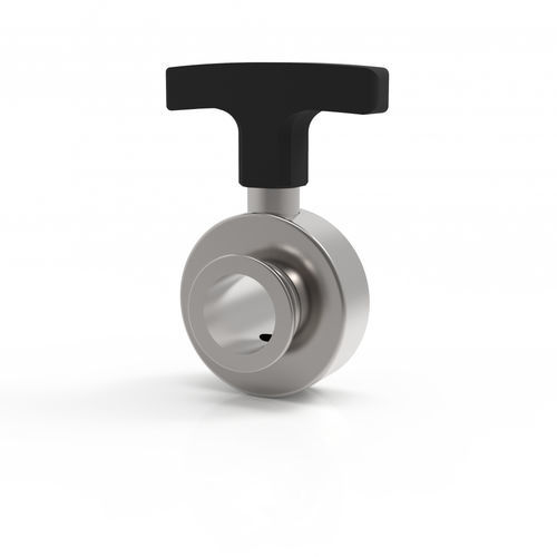 Vanne papillon - 3BVM-25KF-VV-S - VACOM - manuelle / pour câble rond / en inox