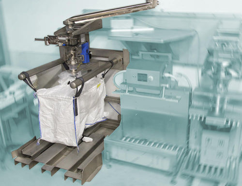 Station de remplissage de big-bag automatique - Fine-Spect - avec dispositif de levage / vibrante / de granulés