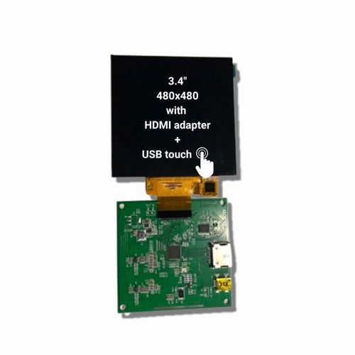 Module d'affichage TFT LCD - TBG-034BST-01C - TAILOR PIXELS TECHNOLOGY CO., LTD. - IPS / à écran tactile capacitif / 480 x 480