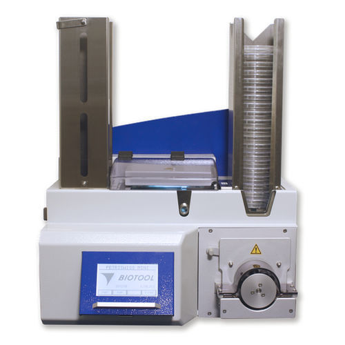 Système de remplissage pour boîtes de Petri - PetriSwiss PS20 - Biotool Swiss AG - totalement automatique / de produits alimentaires / pour plaques