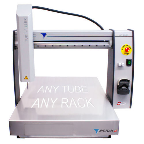 Machine de remplissage pour tubes - TF 3000 - Biotool Swiss AG - manuelle / de bouteilles / pour liquides