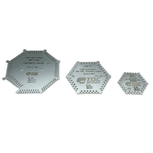 Mesureur d'épaisseur de film humide - Industrial Physics - portable / de revêtement / hexagonal