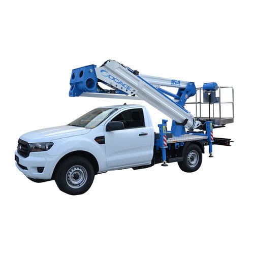 Nacelle articulée montée sur camion - forSte 16A - Socageworld - électrique / hydraulique / pour usage intérieur et extérieur