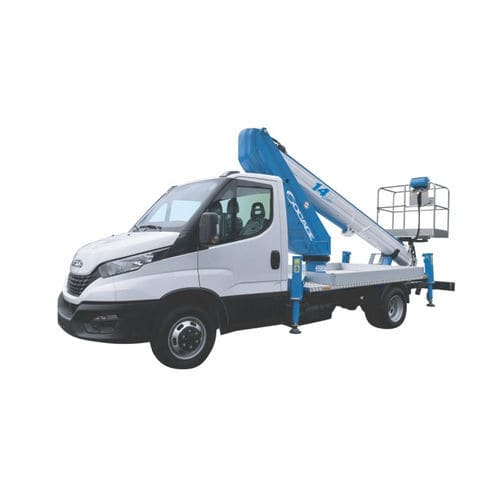 Nacelle télescopique sur camion - forSte 14T Speed - Socageworld - électrohydraulique / pour usage extérieur