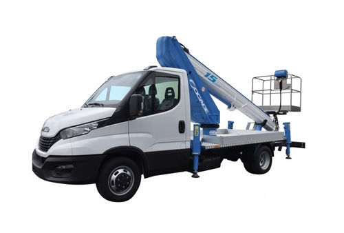 Nacelle télescopique montée sur camion - forSte 15T SPEED - Socageworld - hydraulique / électrique / pour usage extérieur