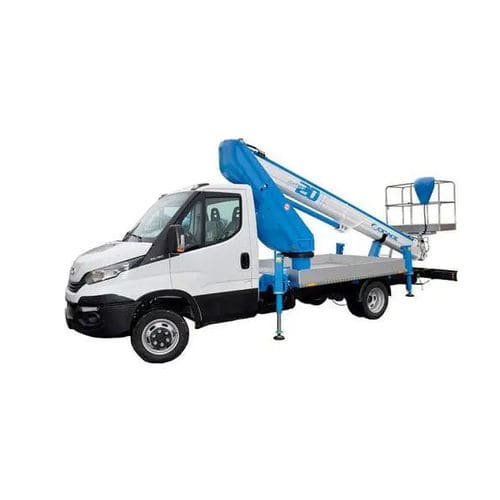 Nacelle télescopique montée sur camion - ForSte 20T SPEED - Socageworld - hydraulique / électrique / pour usage extérieur