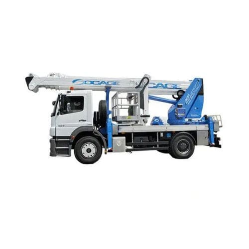 Nacelle télescopique montée sur camion - forSte 35TJ - Socageworld - hydraulique / électrique / pour usage extérieur