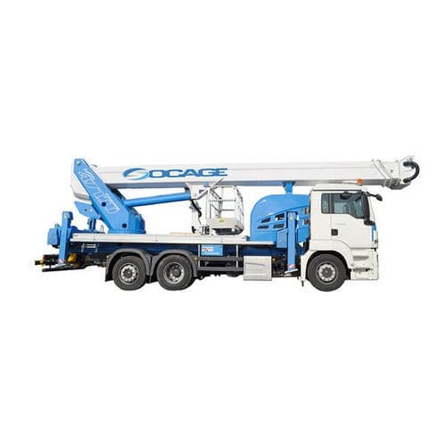 Nacelle télescopique montée sur camion - ForSte 47TJJ - Socageworld - hydraulique / électrique / pour usage extérieur