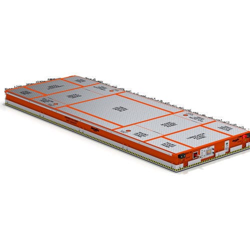 AGV de manutention - AeroGo, Inc. - pour charges lourdes / omnidirectionnel