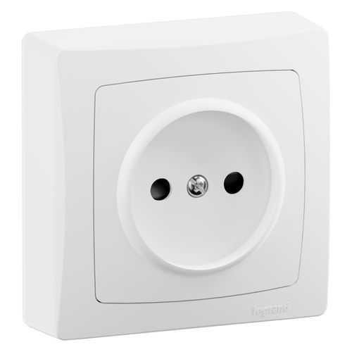 Prise électrique murale - 086022L - Legrand - résistante aux chocs / avec moulage thermoplastique / IP20