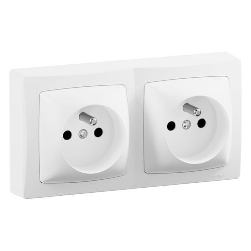 Prise électrique murale - 086076L - Legrand - IP20 / sans halogène / avec mise à la terre