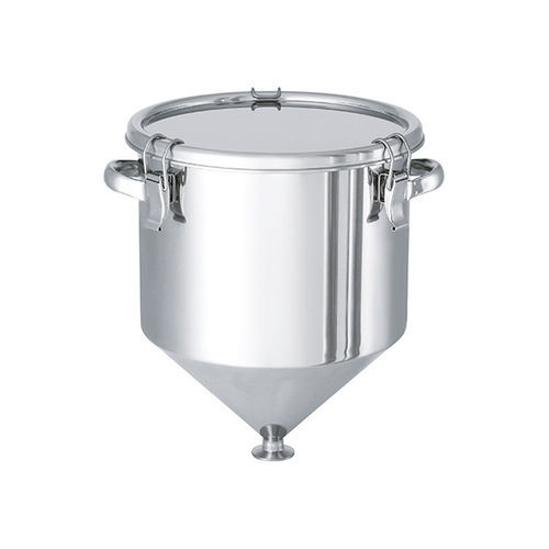 Réservoir de stockage - HT-CTH series - MONOVATE Co., Ltd. - de refoulement / en acier inoxydable / à trémie