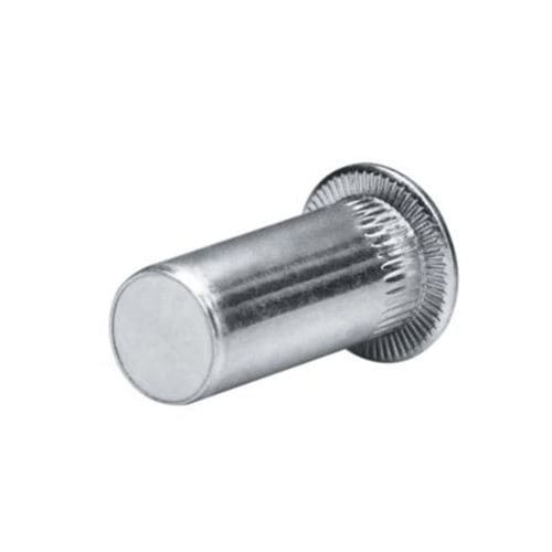 Écrou moleté - 7551010011-74 - Goebel Group - à sertir en aveugle / en inox / à tête plate