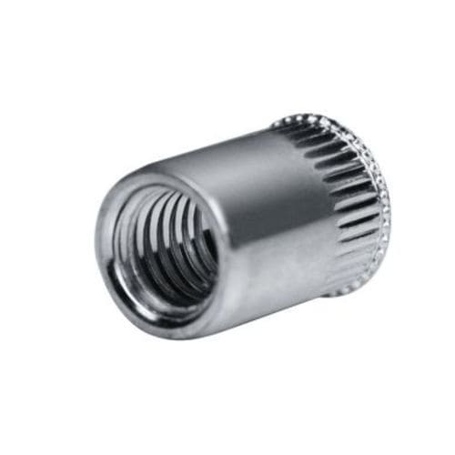 Écrou moleté - 7551212000-74  - Goebel Group - à sertir en aveugle / en inox / à tête fraisée