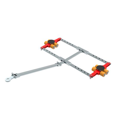 Patin rouleur pour forte charge - ECO-Skate DUO (PU) i60D 6to - HTS Hydraulische Transportsysteme GmbH - de transport / manuel / pour charge sur 4 points