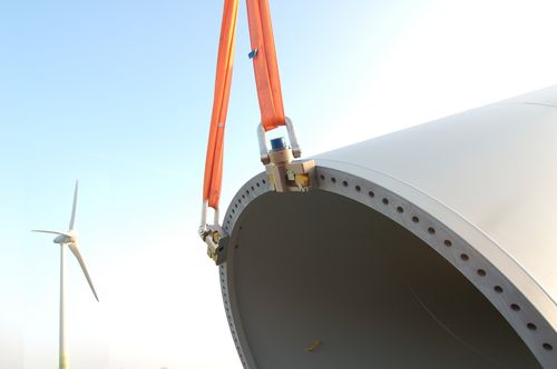 Anneau de levage à visser - ACTEK WKA-System - HTS Hydraulische Transportsysteme GmbH - pour l'assemblage d'éoliennes