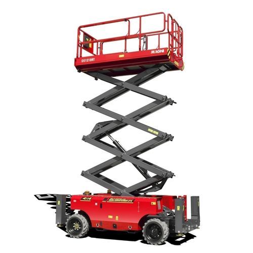 Nacelle élévatrice à ciseaux pour terrain difficile - DS1218RT - Magni Telescopic Handlers - sur roues / hydraulique / alimentée par batterie