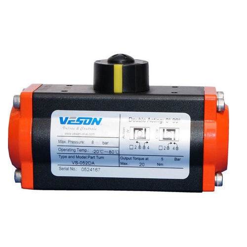 Actionneur de vanne pneumatique - VS-052DA - pneumaticairactuator.com - rotatif / à piston / double effet