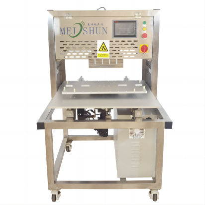 Trancheuse de gâteaux à ultrasons - HDMS-DJB300 - Handan City Meishun Machinery Co.,Ltd - rectangulaire / ronde / automatique