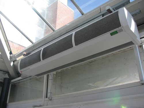 Rideau d'air chaud - T100W - Teddington France - horizontal / commercial / avec chauffage à l'eau
