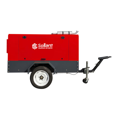 Compresseur portable - SLTDP-10/8 - Shanghai Sollant Energy Saving Technology Co., Ltd - à vis / d'air / avec moteur diesel