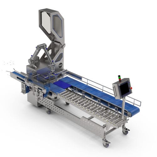 Encaisseuse / embarquetteuse horizontale - TESA UR-50 - TEMIC S.L.U. - robotisée / pour produits alimentaires surgelés / de barquettes