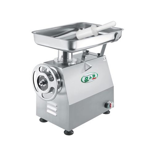Hachoir à viande industriel - TCB series - S.A.P. SRL - de viande fraîche / sur table / avec alimentation manuelle