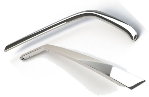 Pliage de tôle avec presse - Decorative exterior pillars - Mario Fernando Group Srl - métal / industriel / pour l'automobile