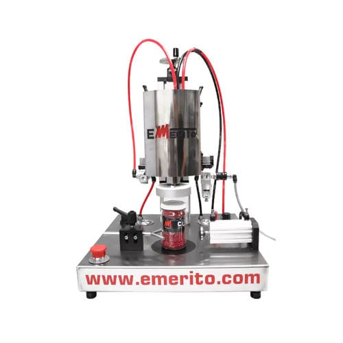 Capsuleuse semi-automatique - Emerito S1 - Emerito S.L. - pneumatique / pour récipients en verre / de pot