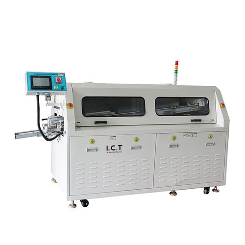 Machine de brasage tendre à vague - W series - Dongguan ICT Technology Co.,Ltd - par refusion / contrôlée par PLC / pour PCB