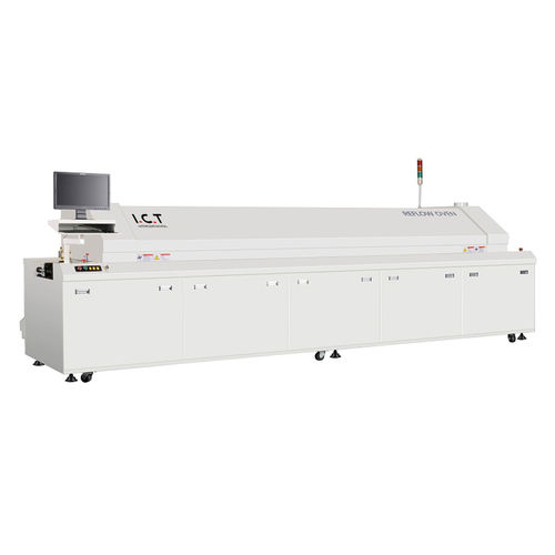 Four de brasage tendre par refusion - L series - Dongguan ICT Technology Co.,Ltd - contrôlable par PC / pour PCB / 10 zones