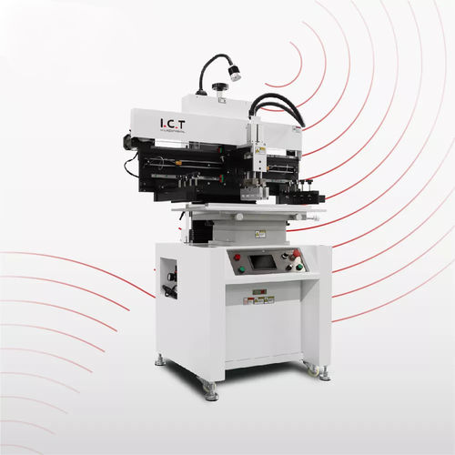 Machine de sérigraphie semi-automatique - P series - Dongguan ICT Technology Co.,Ltd - de pâte à braser / PCB / modulaire