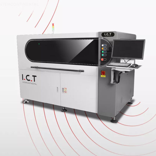 Machine de sérigraphie automatique - I.C.T-1200/1500 - Dongguan ICT Technology Co.,Ltd - de pâte à braser / CMS / programmable