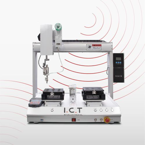 Machine de brasage tendre robotisée - I.C.T-SR250D - Dongguan ICT Technology Co.,Ltd - haute fréquence / par points / automatique