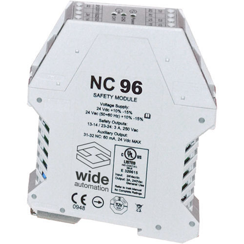 Module relais de commutation - NC96 - WIDE Automation - de sécurité / à montage sur rail DIN