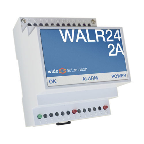 Unité de contrôle de sécurité - WALR24/2A - WIDE Automation - sur rail DIN