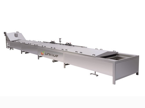 Machine à blanchir de légumes - Zibo Unique Machinery Co., Ltd. - de fruits / pour l'industrie agroalimentaire / horizontale