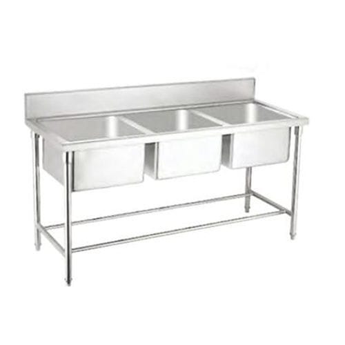 Évier pour l'industrie agroalimentaire - Zibo Unique Machinery Co., Ltd. - de lavage des mains / de lavage des fruits et légumes / en inox