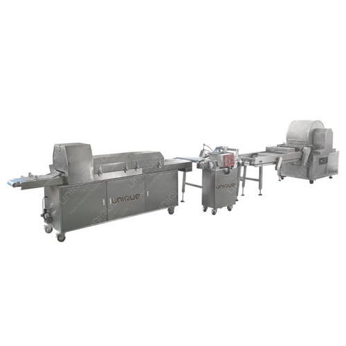 Ligne de production pour plats cuisinés de rouleau de printemps - Zibo Unique Machinery Co., Ltd.
