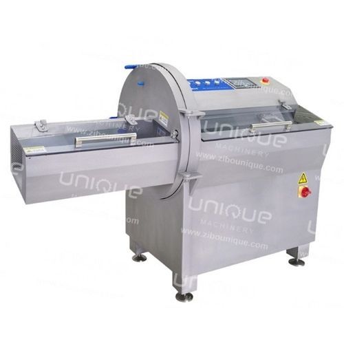 Trancheuse à viande - Zibo Unique Machinery Co., Ltd. - automatique / à couteaux / 380V triphasé
