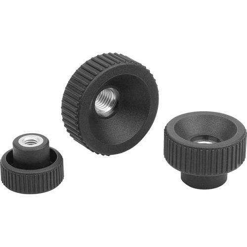 Bouton moleté - B0268 series - NORMTEILWERK ROBERT BLOHM GmbH - rond / en polyamide / en thermoplastique