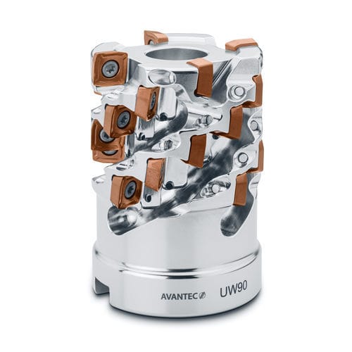 Fraise hérisson - UW90 - Avantec Zerspantechnik GmbH - deux tailles / à plaquettes / pour acier inoxydable