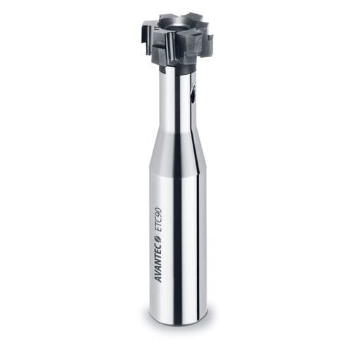 Fraise pour rainures en T - ETC90 - Avantec Zerspantechnik GmbH - à plaquettes indexables / pour fonte / pour acier