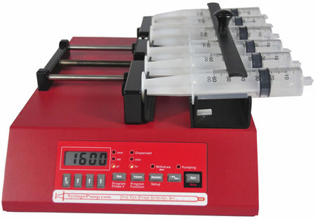 Pompe à seringues multiples - NE-1600 - New Era Pump Systems, Inc. - pour produits chimiques / à moteur pas à pas / auto-amorçante